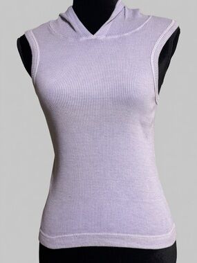 Hard Tail Forever Lavender Ribbed Hooded Tank Top One Size NWT Style 148p